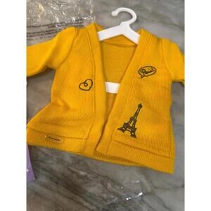 AMERICAN GIRL Truly Me Mix/Match Sunny Paris Cardigan Retired 2019 NEW